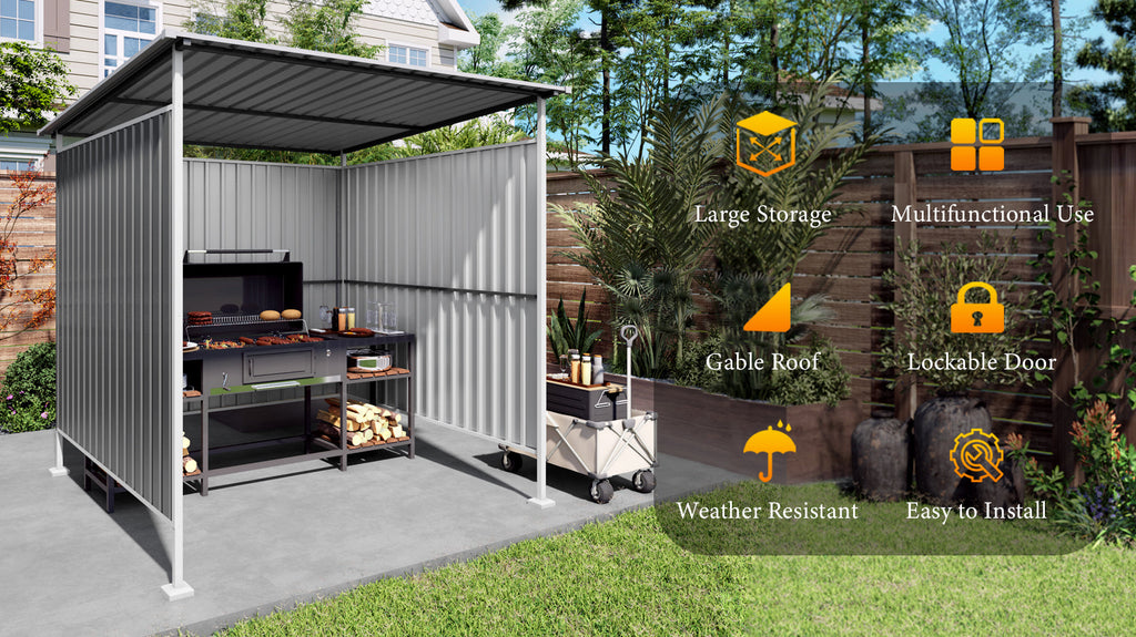 6x6FT Outdoor Metal Pergola