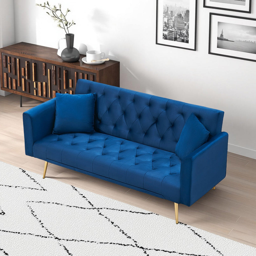 71-Inch Convertible Love Seat Sofa - American Retro