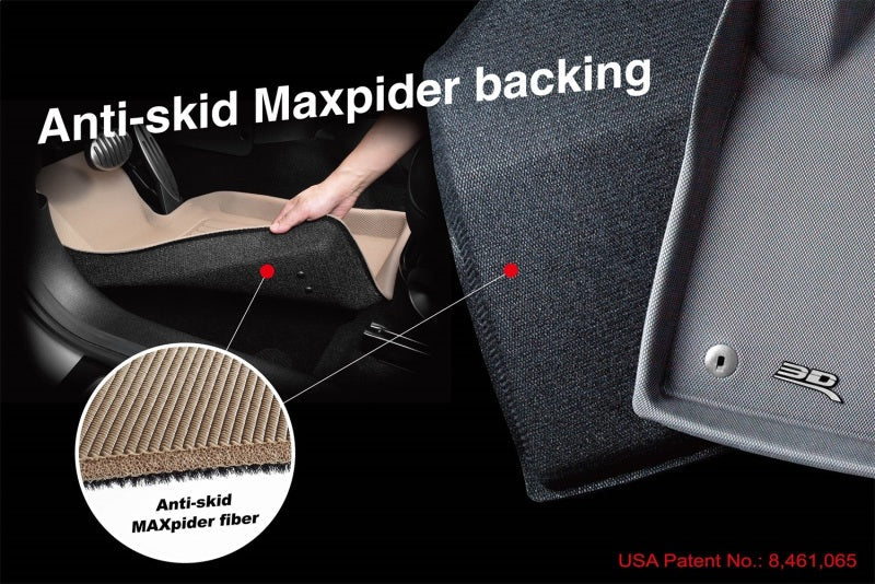 3D MAXpider 07-10 Hyundai Elantra (Sedan) Classic 2nd Row Floormat - Tan L1HY02922202