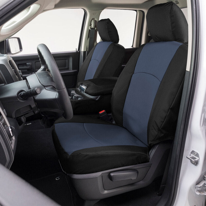 Covercraft 23-25 Ford F250-F550 Endura PrecisionFit Custom Front Row Seat Covers - Blue/Black GTF4434ABENDB