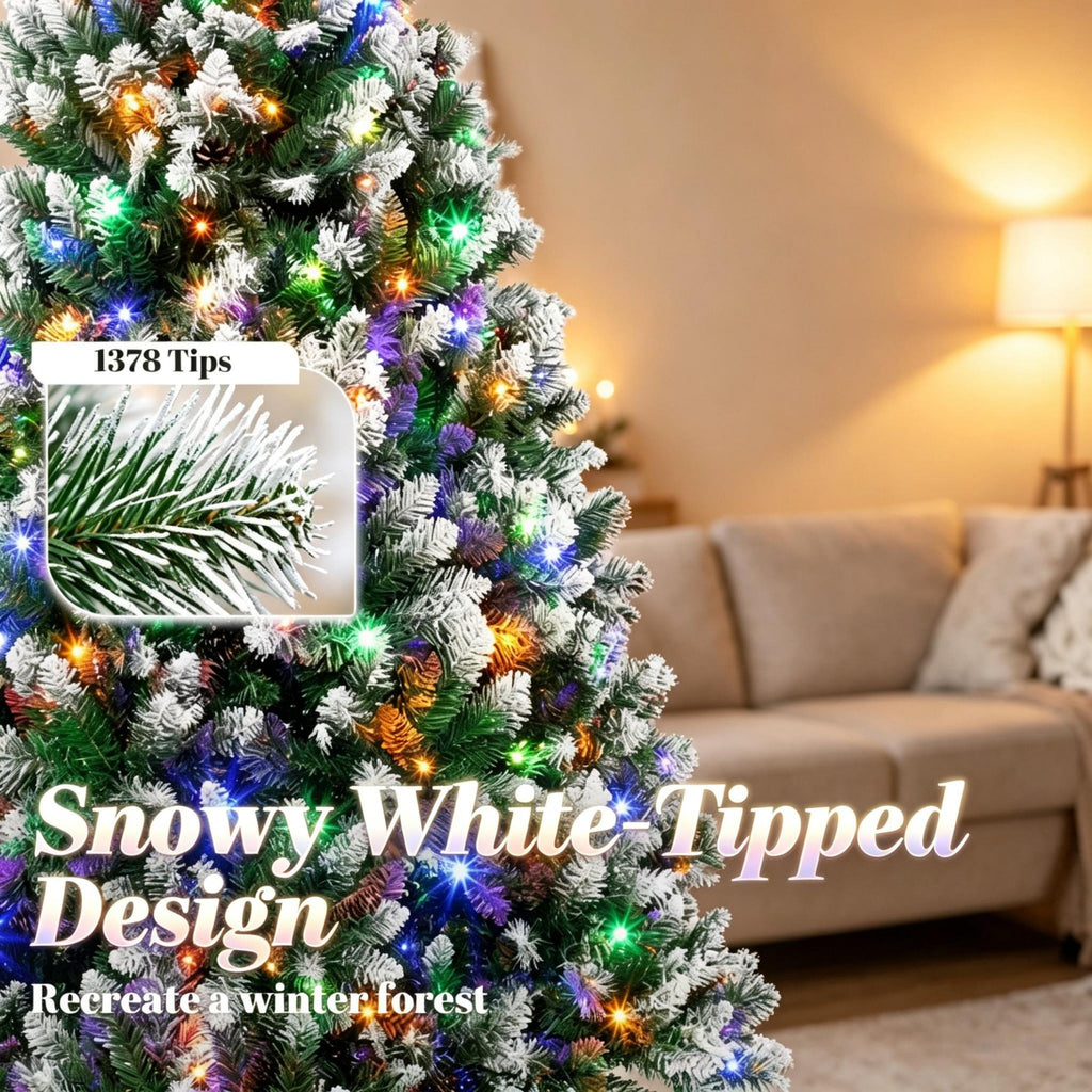 7.5 Ft Pre-Lit Artificial Christmas Tree
