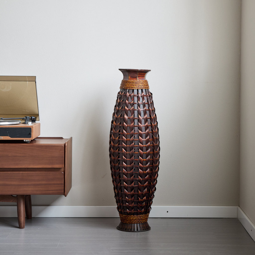 Handwoven Bamboo Vase