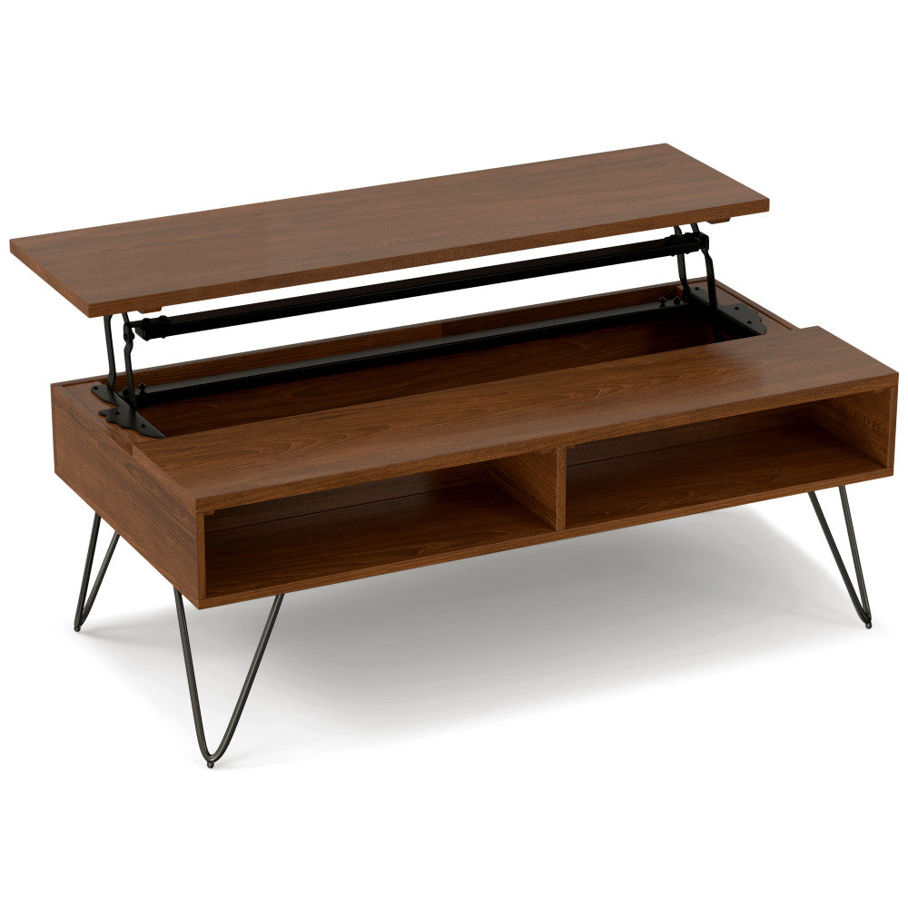 Hunter 48 Inch Wide Solid Wood Lift Top Coffee Table