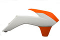 Acerbis 13-16 KTM SX125/150/ SX250/XC/ SX-F/XC-F/ EXC/XC-W/XCF-W Radiator Shroud - 16 Orange/White 2314255321