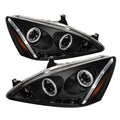 Spyder Honda Accord 03-07 Projector Headlights CCFL Halo LED Blk High H1 Low H1 PRO-YD-HA03-CCFL-BK 5029713