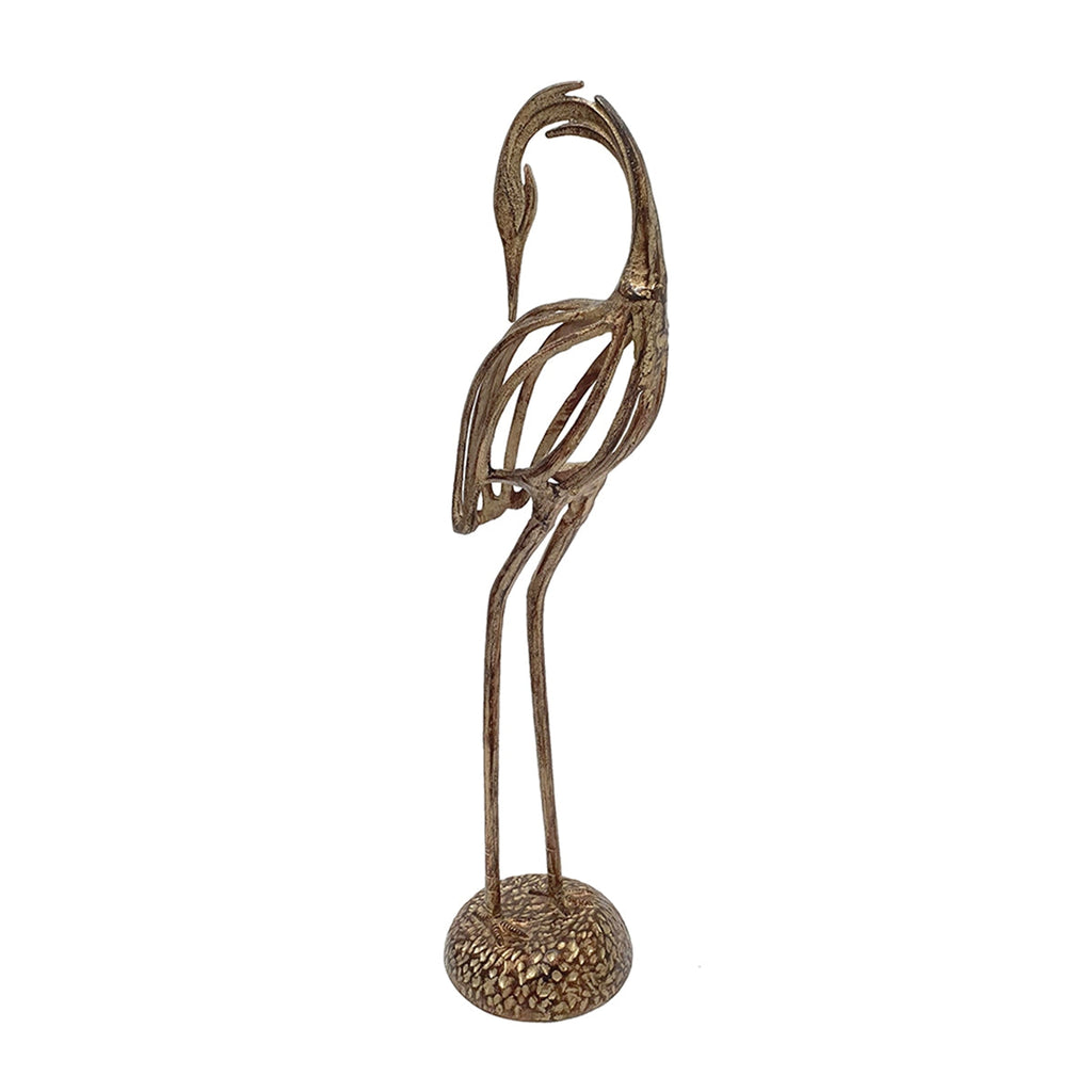 Aluminum Heron Sculpture Bird Statue