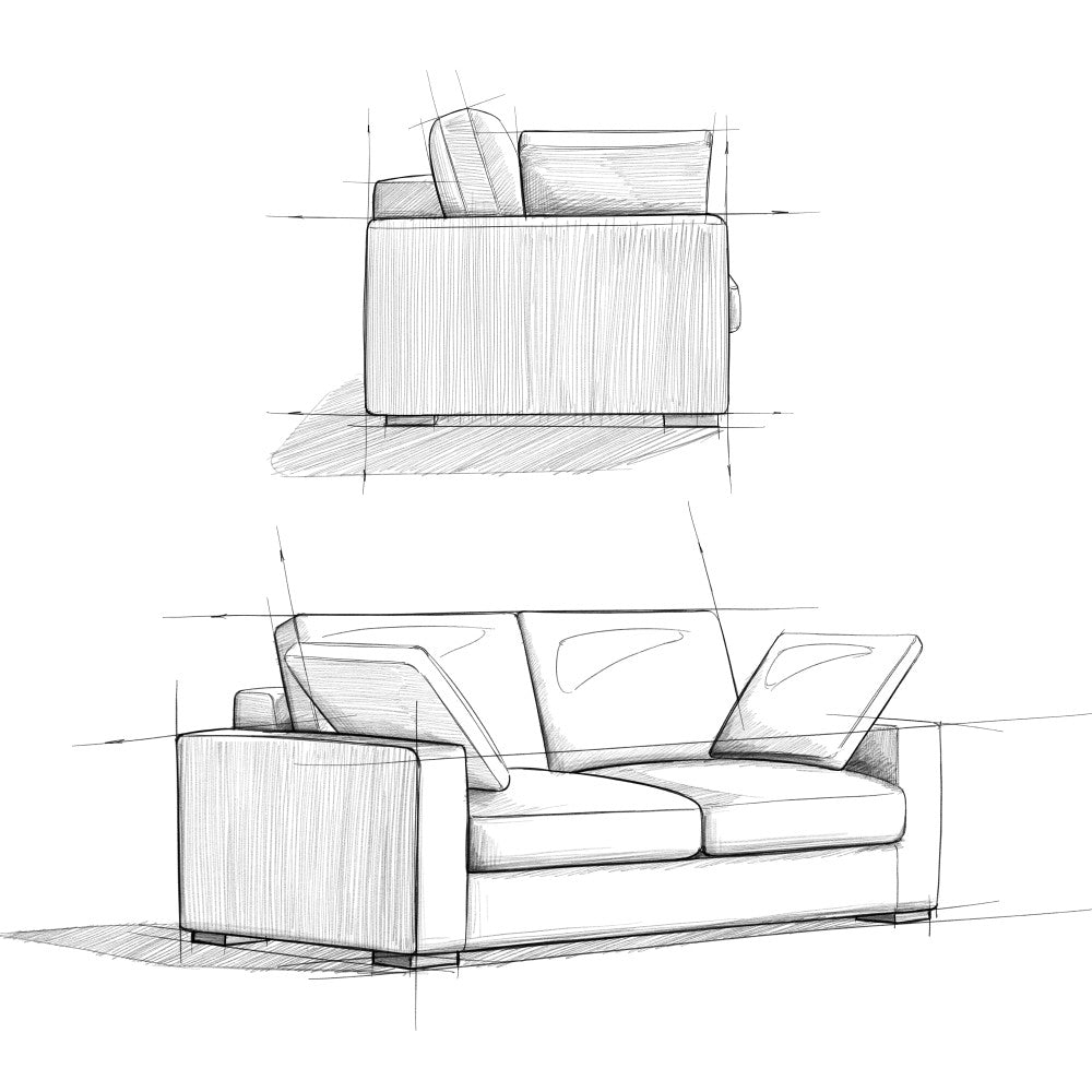 Charlie 78 Inch Deep Seater Sofa