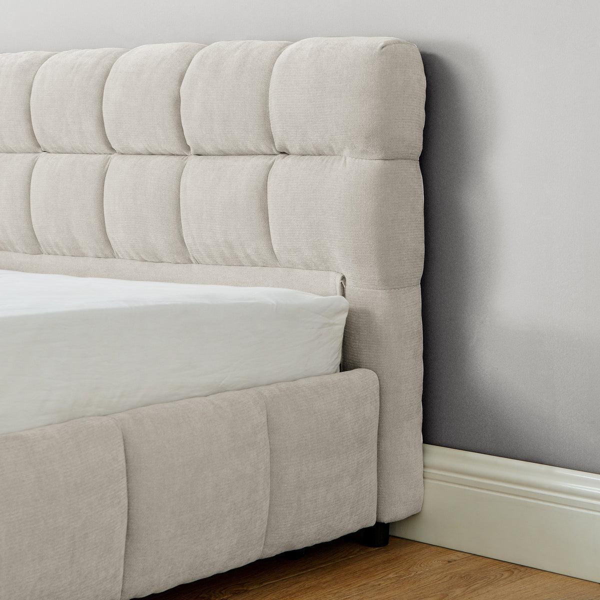 King Size Upholstered Bed with Storage