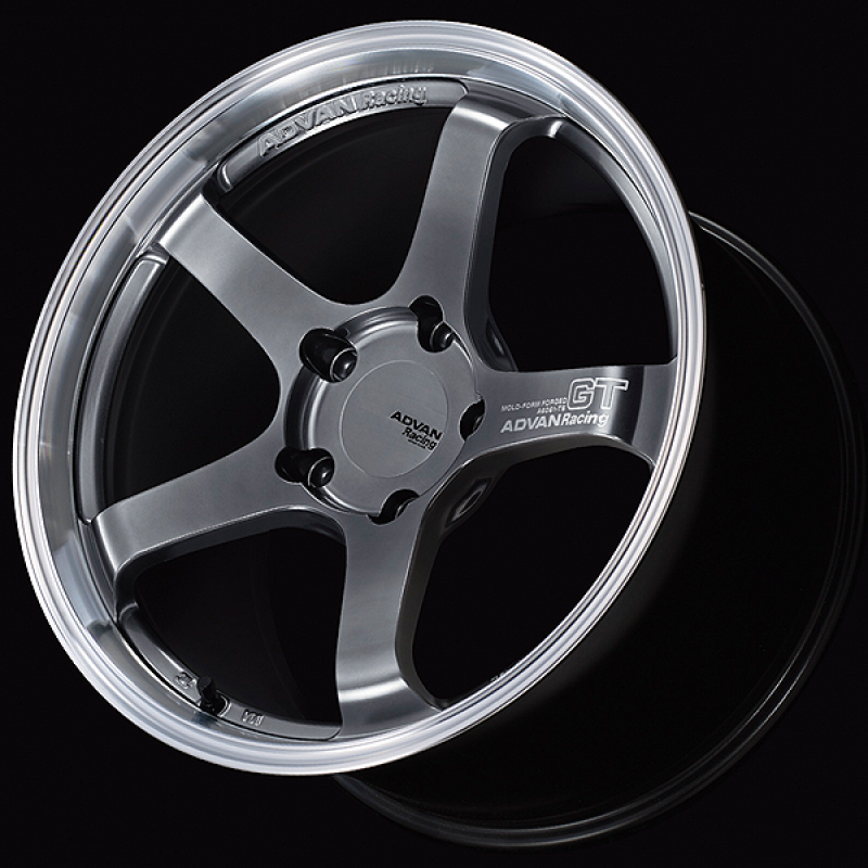 Advan GT for Porsche 18x11.0 / +60 Off / 5x130 / 71.6mm Bore / Machining and Hyper Platinum Black YAQ8M60PMPB