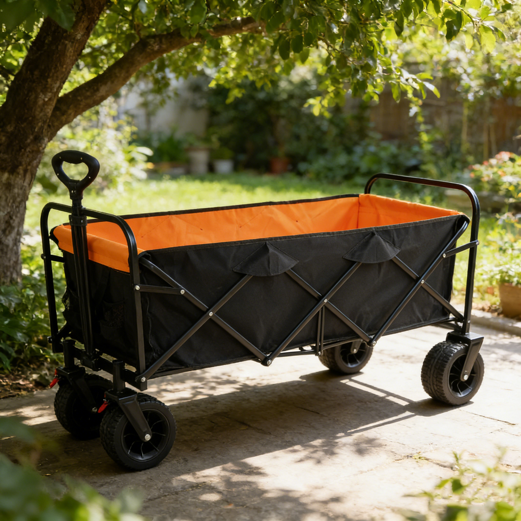 Big Large Capacity Folding Cart - Extra Long Extender Wagon