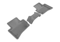 3D MAXpider 2017-2020 Jaguar/Land Rover F-Pace/Range Rover Velar Kagu 2nd Row Floormats - Gray L1JG01221501