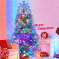 7.4FT Sliver Pre-Lit Artificial Christmas Tree
