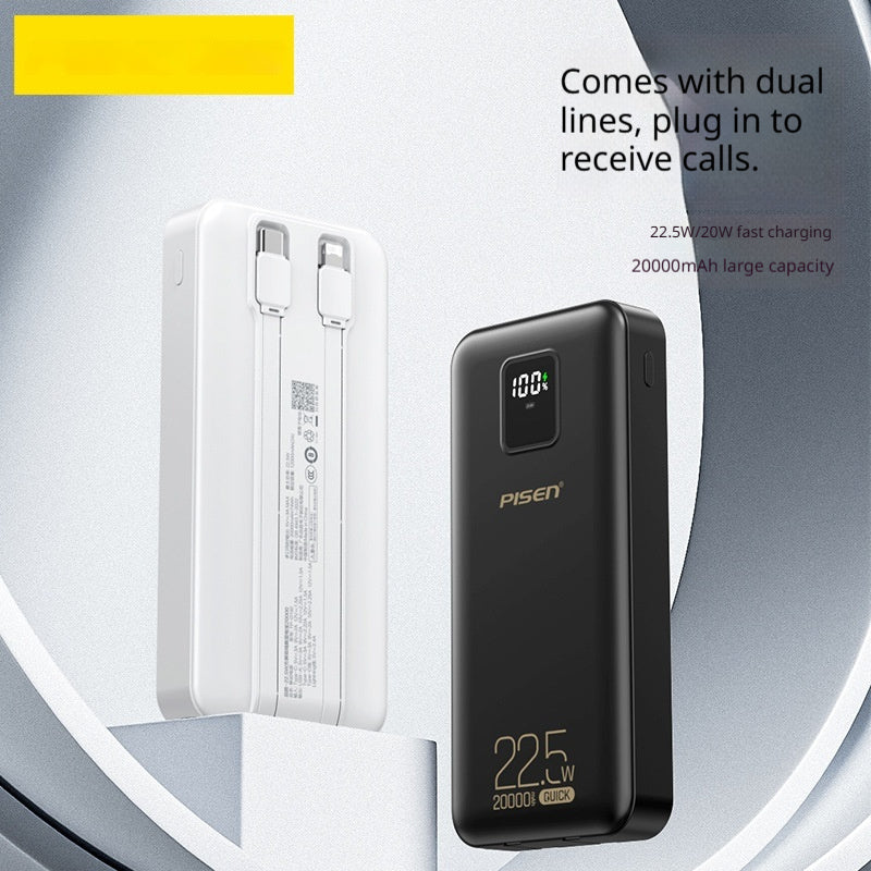 High-Capacity LED-Display Portable Power Bank