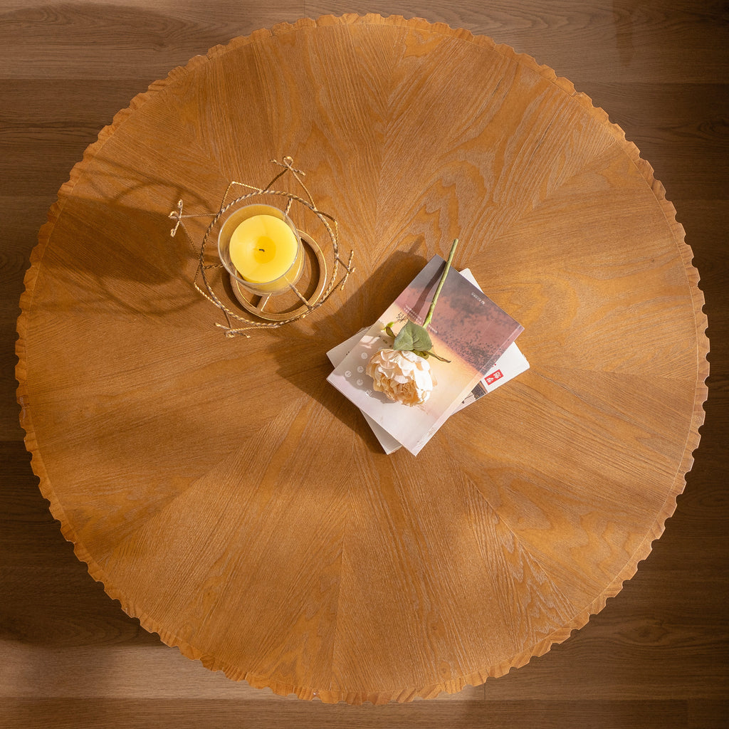 35.4" Round Retro Coffee Table