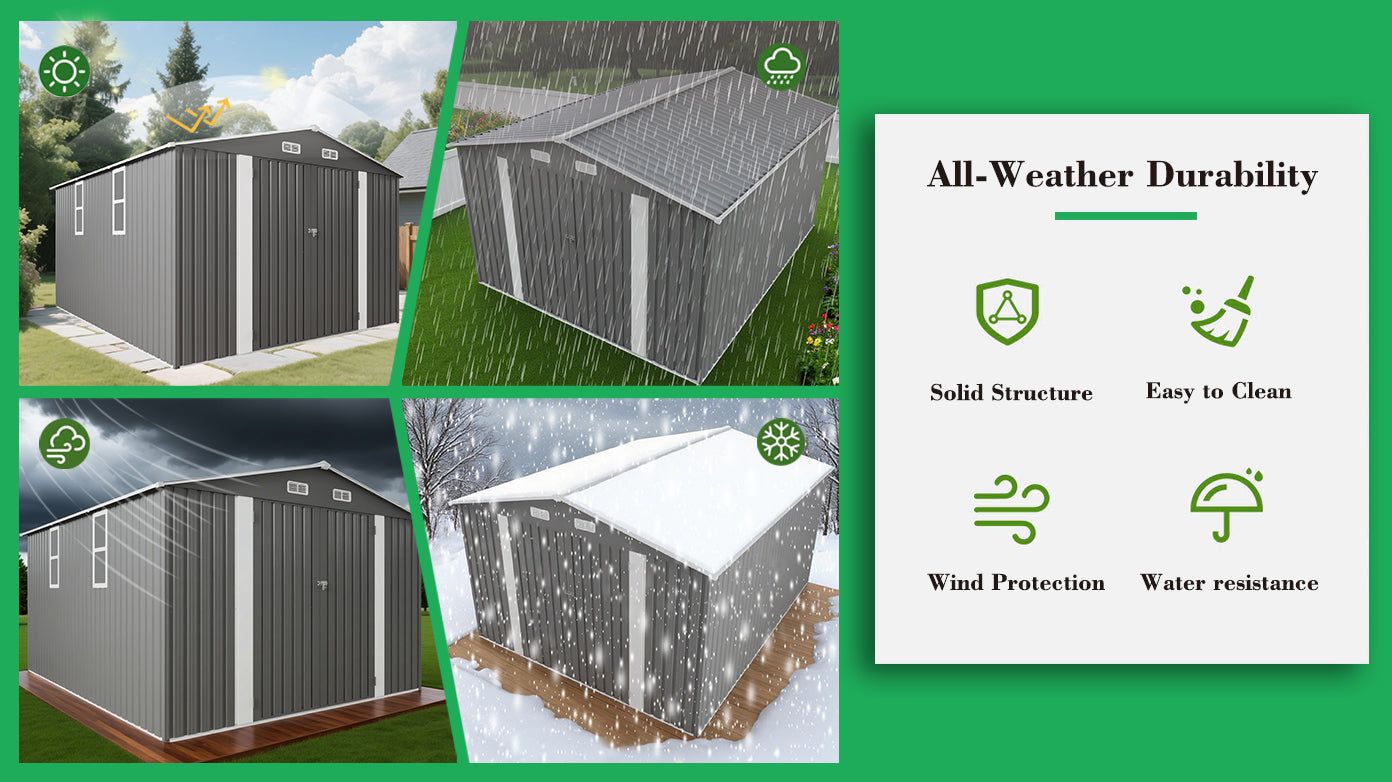 10x12FT Outdoor Storage Shed