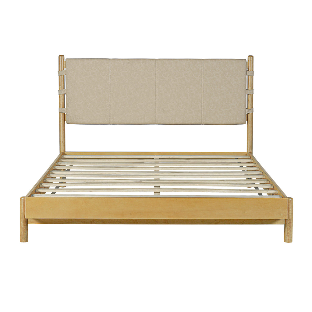 Premium Rubber Wood Platform Bed Frame