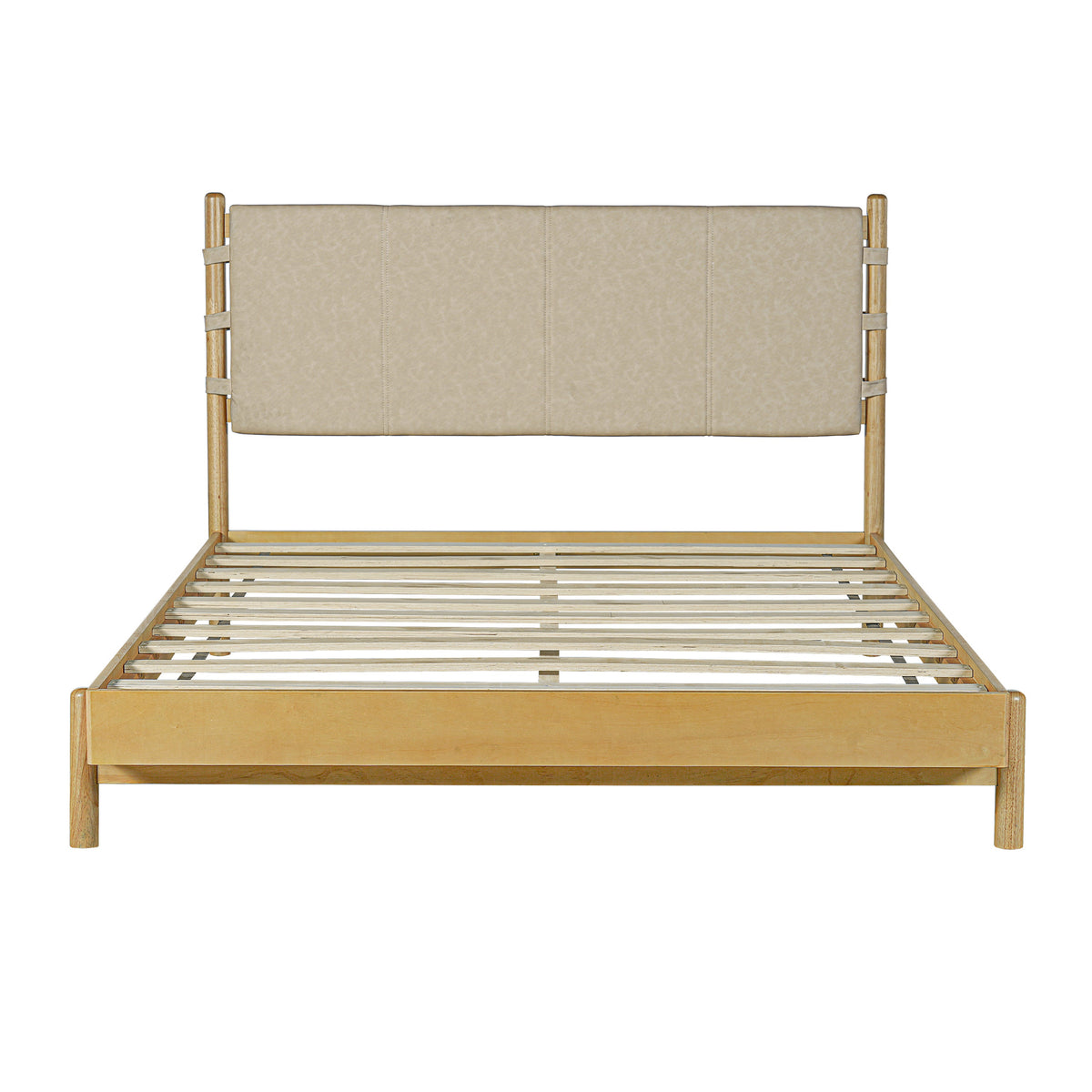 Premium Rubber Wood Platform Bed Frame
