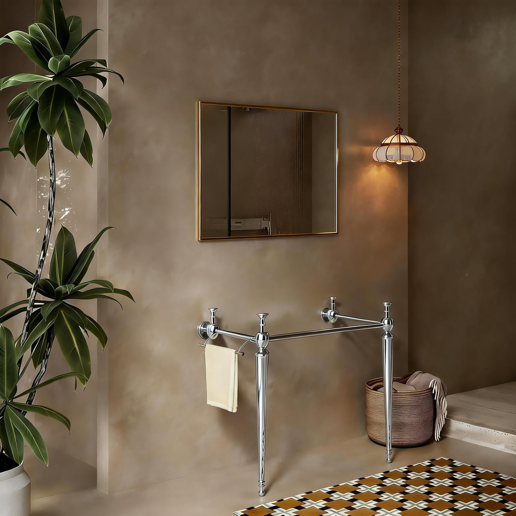 VICI 36" Freestanding Bathroom Console Iron Leg