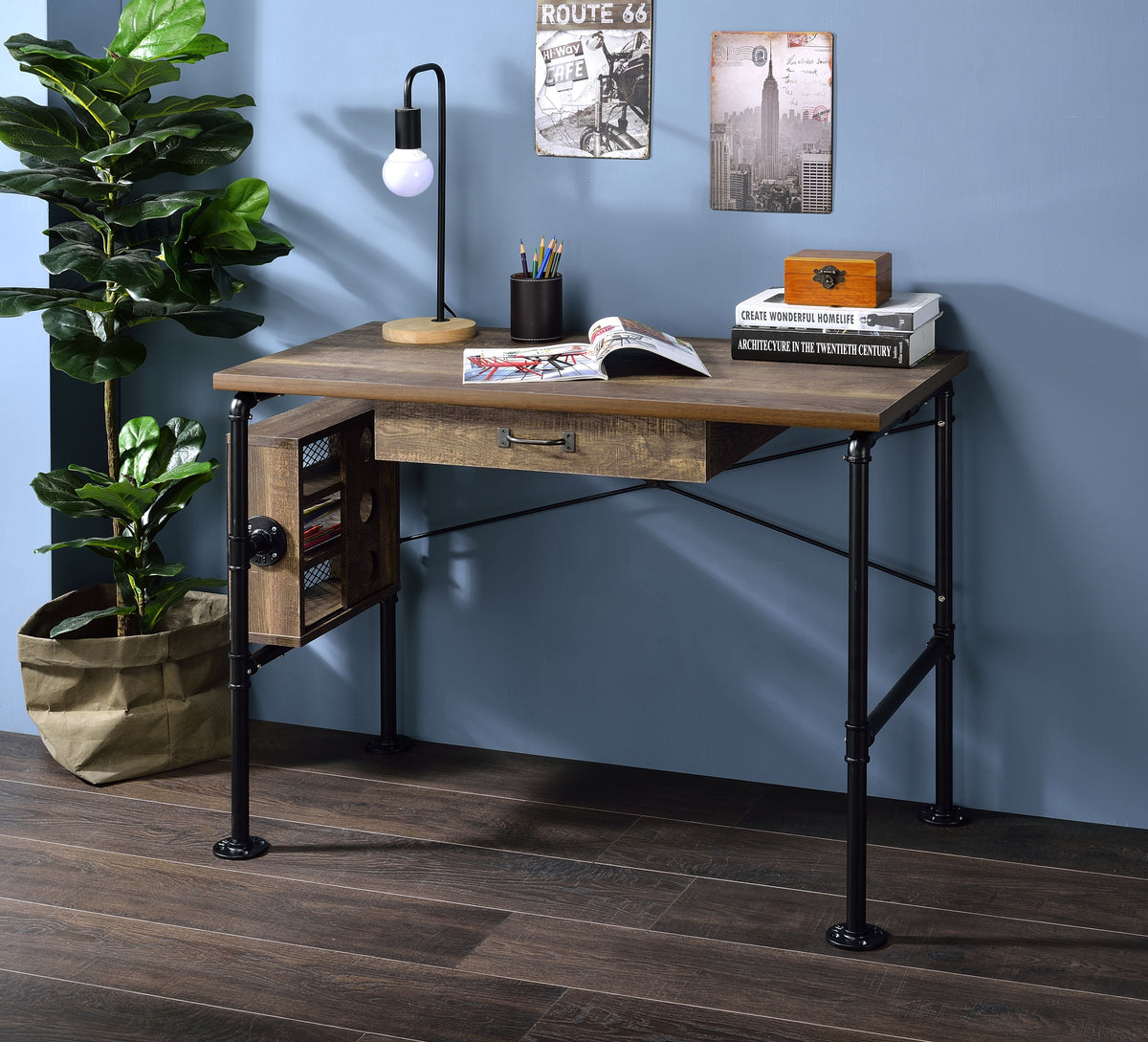 Endang Weathered Writing Desk