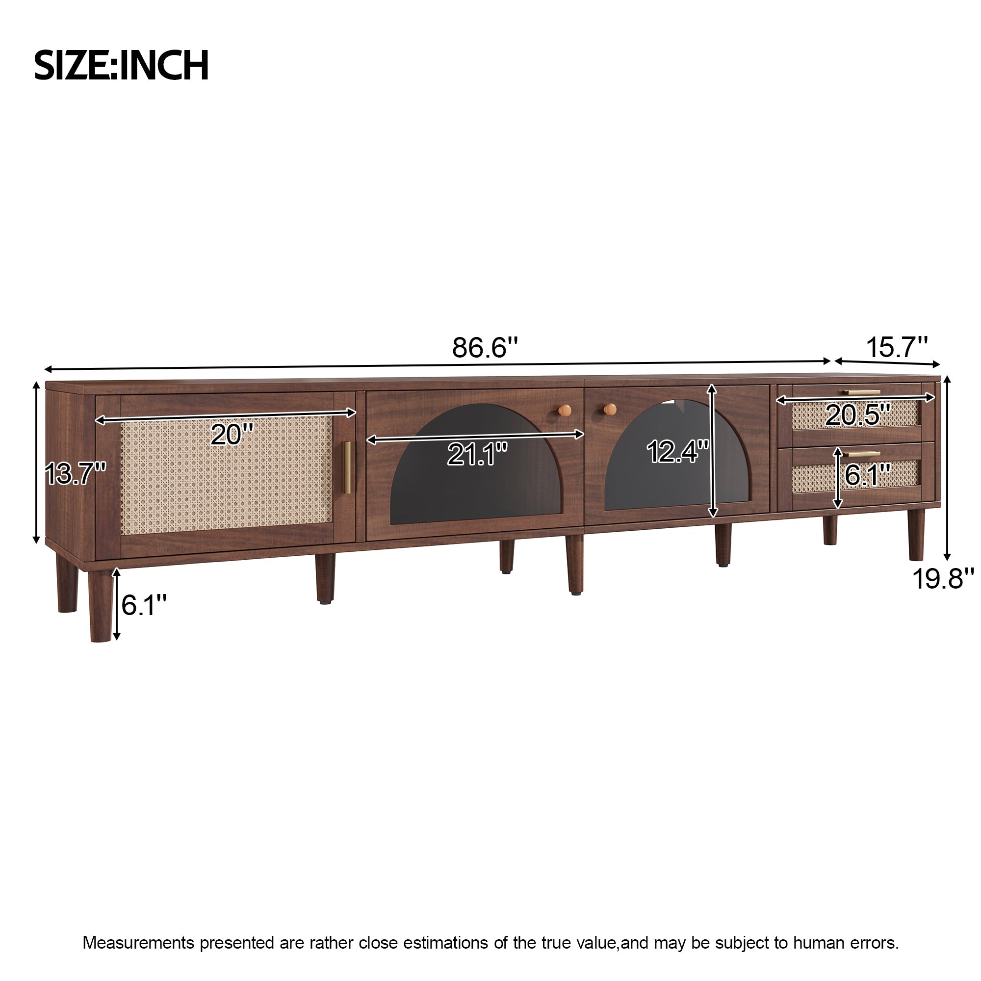 86 Inch TV Stand for TVs Up to 90"