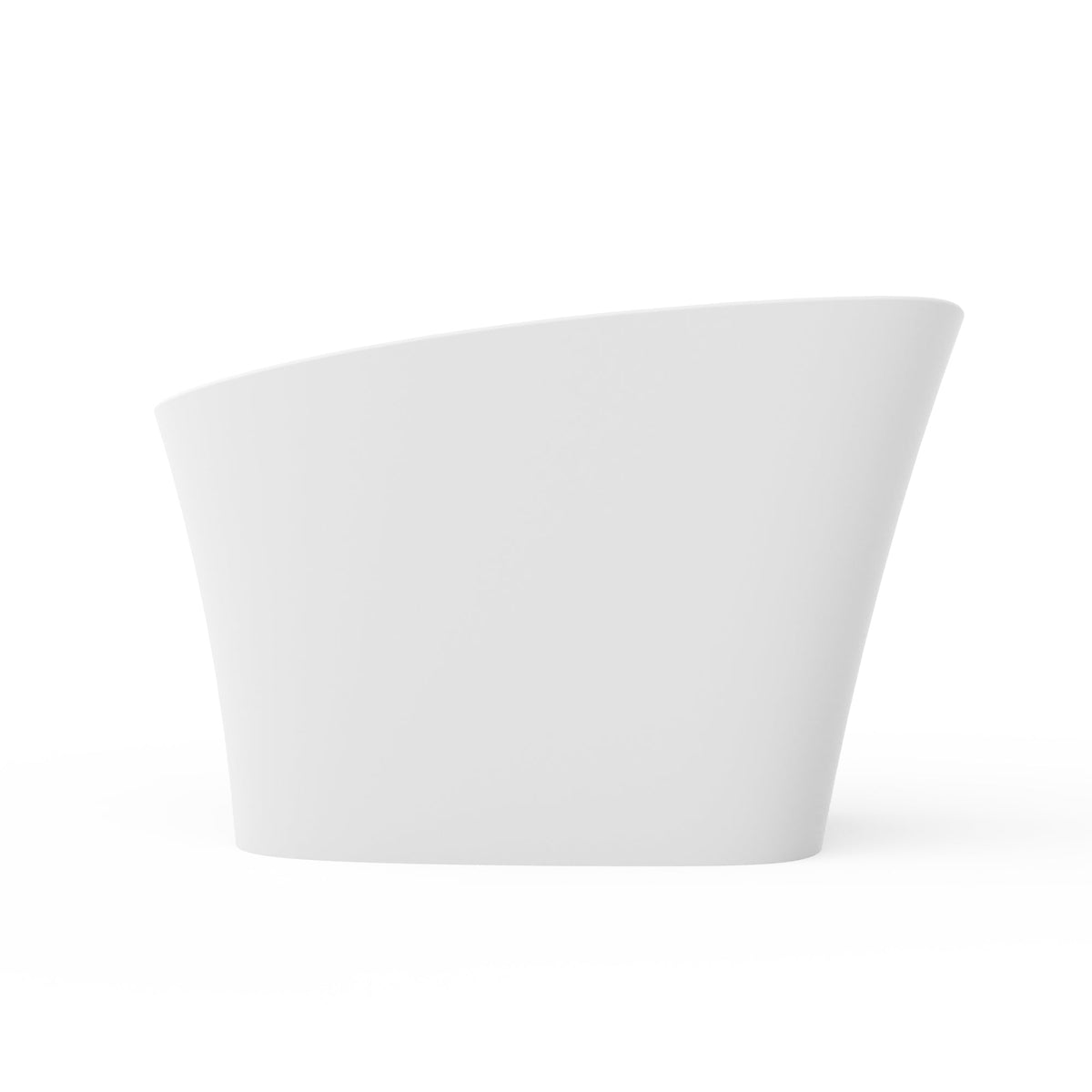51-Inch Freestanding Solid Surface Deep Soaking Bathtub with Seat
