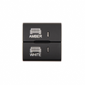 Cali Raised LED Cali Raised Square Style Dual Function Toyota Oem Style Amber & White Switch CR4121