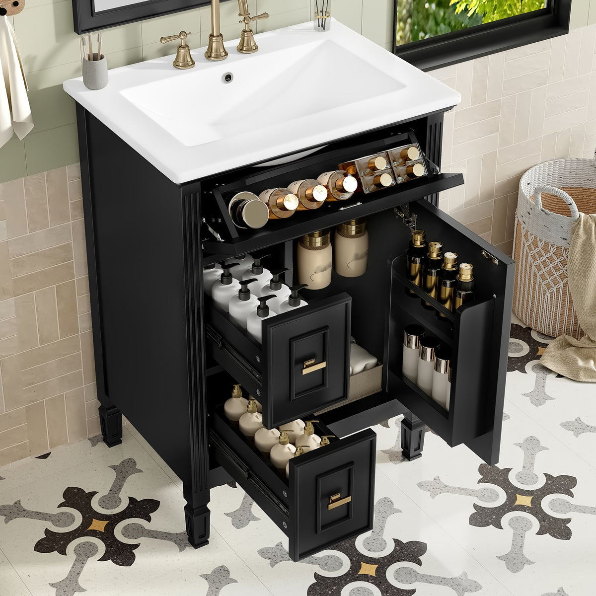 24-Inch Bathroom Vanity with Sink