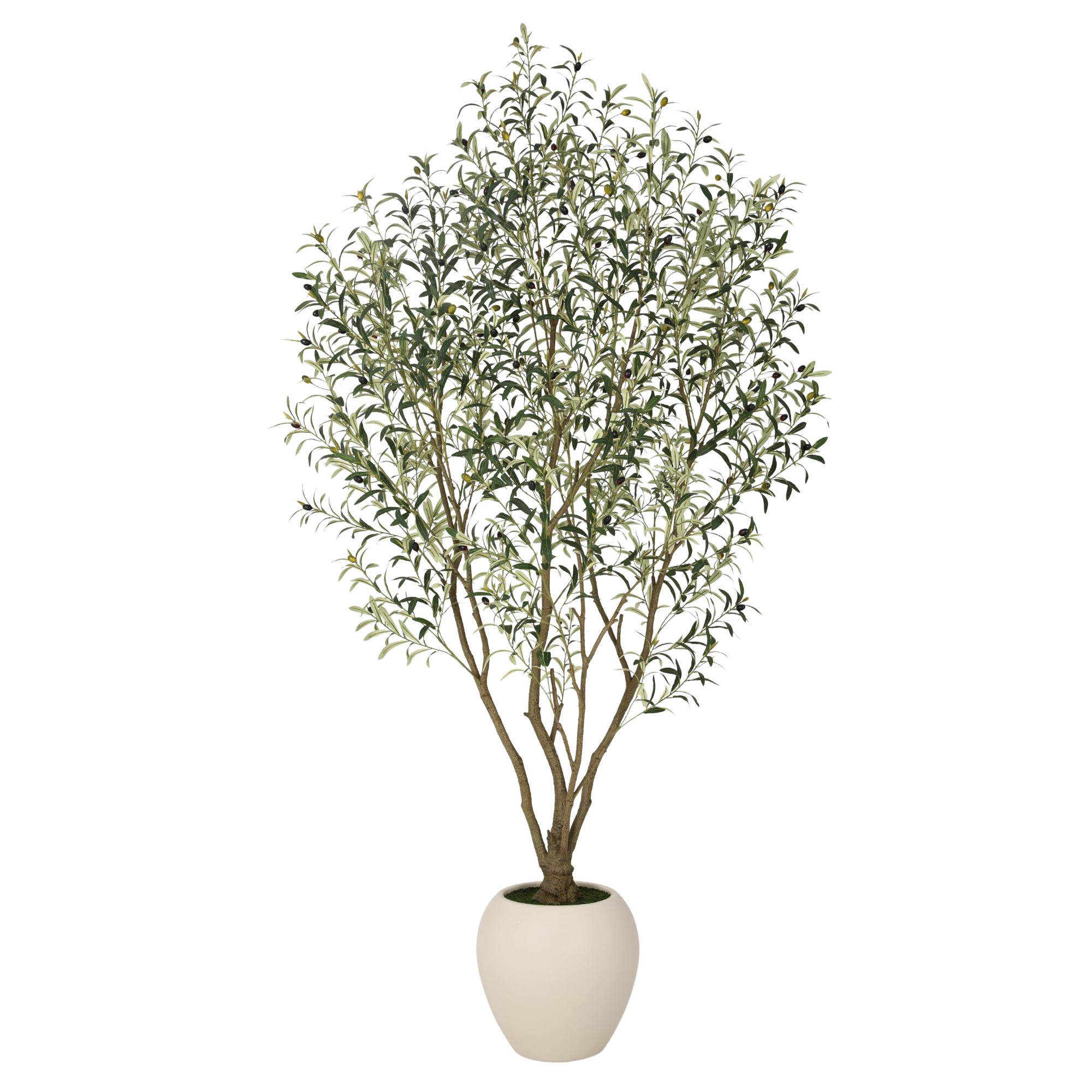 8FT Artificial Olive Tree With Big Decorative Planter