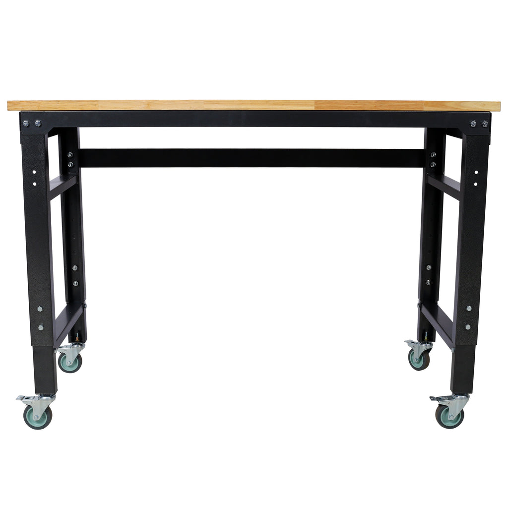 Adjustable Height 48" Wide Rolling Workbench