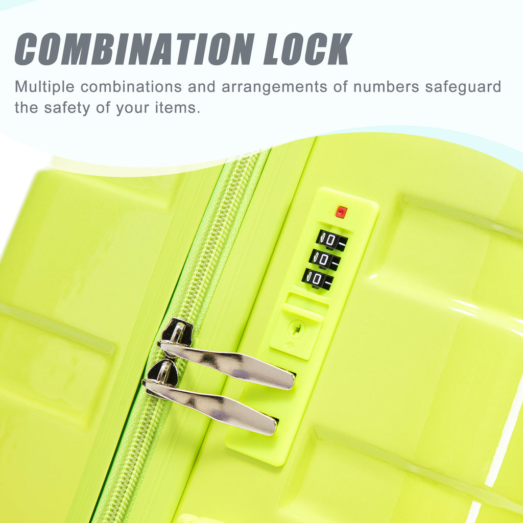3-Piece Gradient Color Spinner Wheel Luggage Set