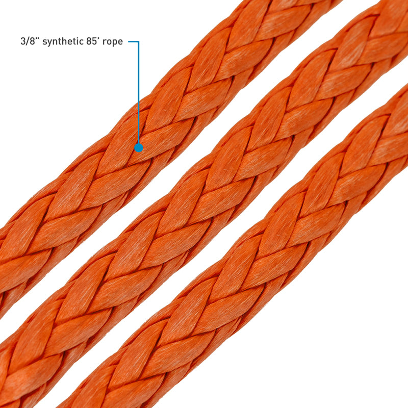 Borne Off-Road 10K Winch - Orange Synthetic Rope BNWN-10-SOR