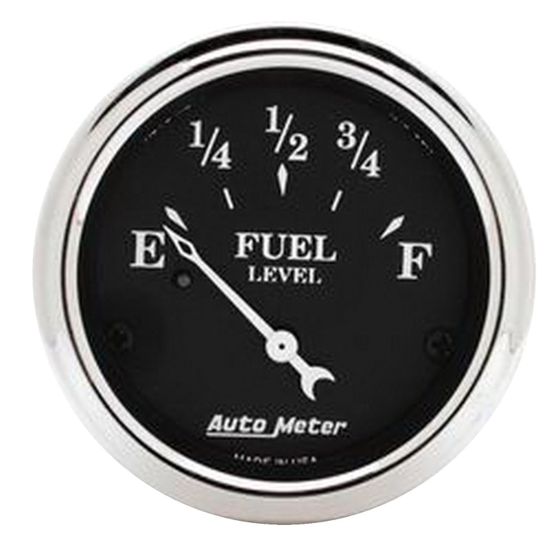 Autometer Old Tyme Black 5 Piece Kit (MPH/FUEL/OILP/WTMP/BAT) 55-59 Chevy Truck Direct-Fit Dash Kit 7036-OTB