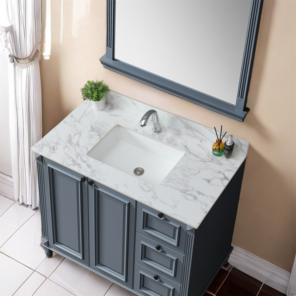 43" x 22" Sintered Stone Bathroom Vanity Top