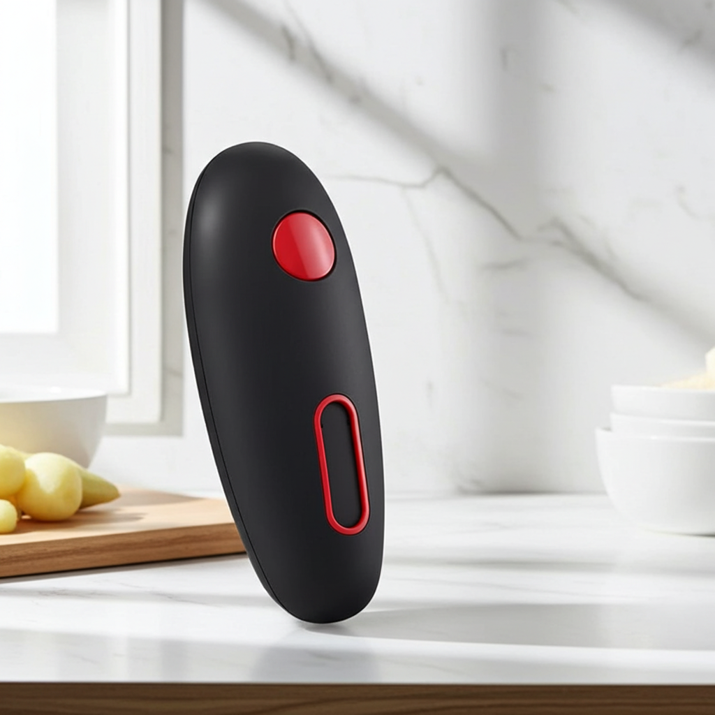 One-Touch Electric Can Opener – Hands-Free, Smooth-Edge, Battery-Powered
