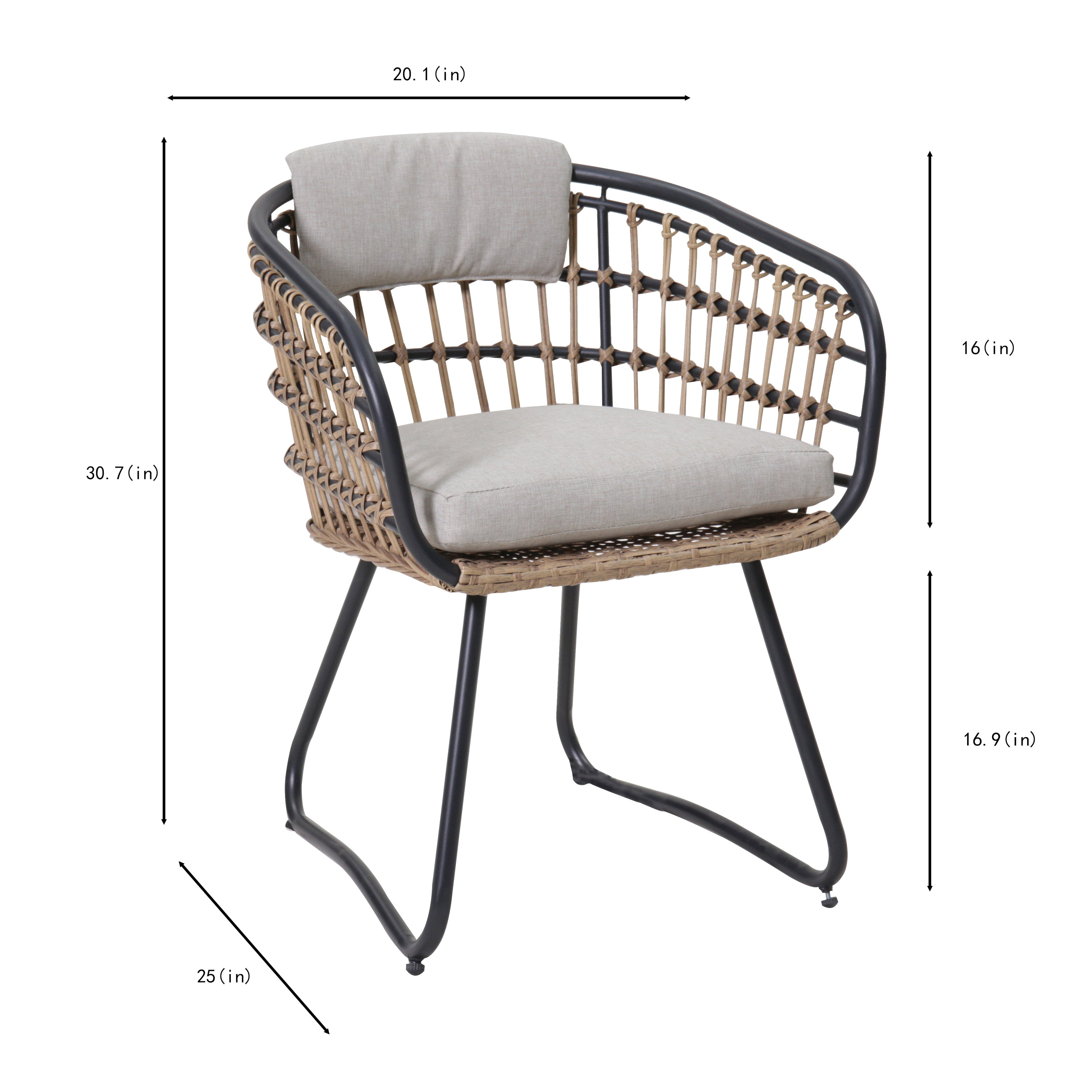 7-Piece Outdoor Wicker Dining Set