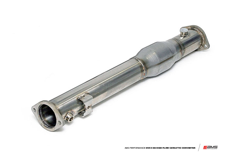 AMS Performance 08-15 Mitsubishi EVO X High Flow Cat AMS.04.05.0002-2