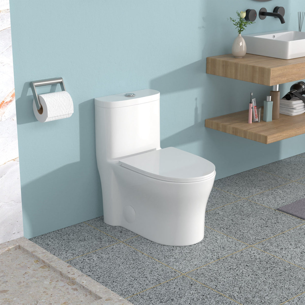 Ceramic One Piece Toilet for Bathroom