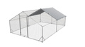 Large Metal Chicken Coop - Poultry Cage with Waterproof Cover