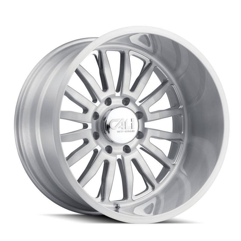 Cali Off-Road 9110 Summit 20x12 / 8x165.1 BP / -51mm Offset / 125.2mm Hub Brushed Milled Wheel 9110-2281BGC