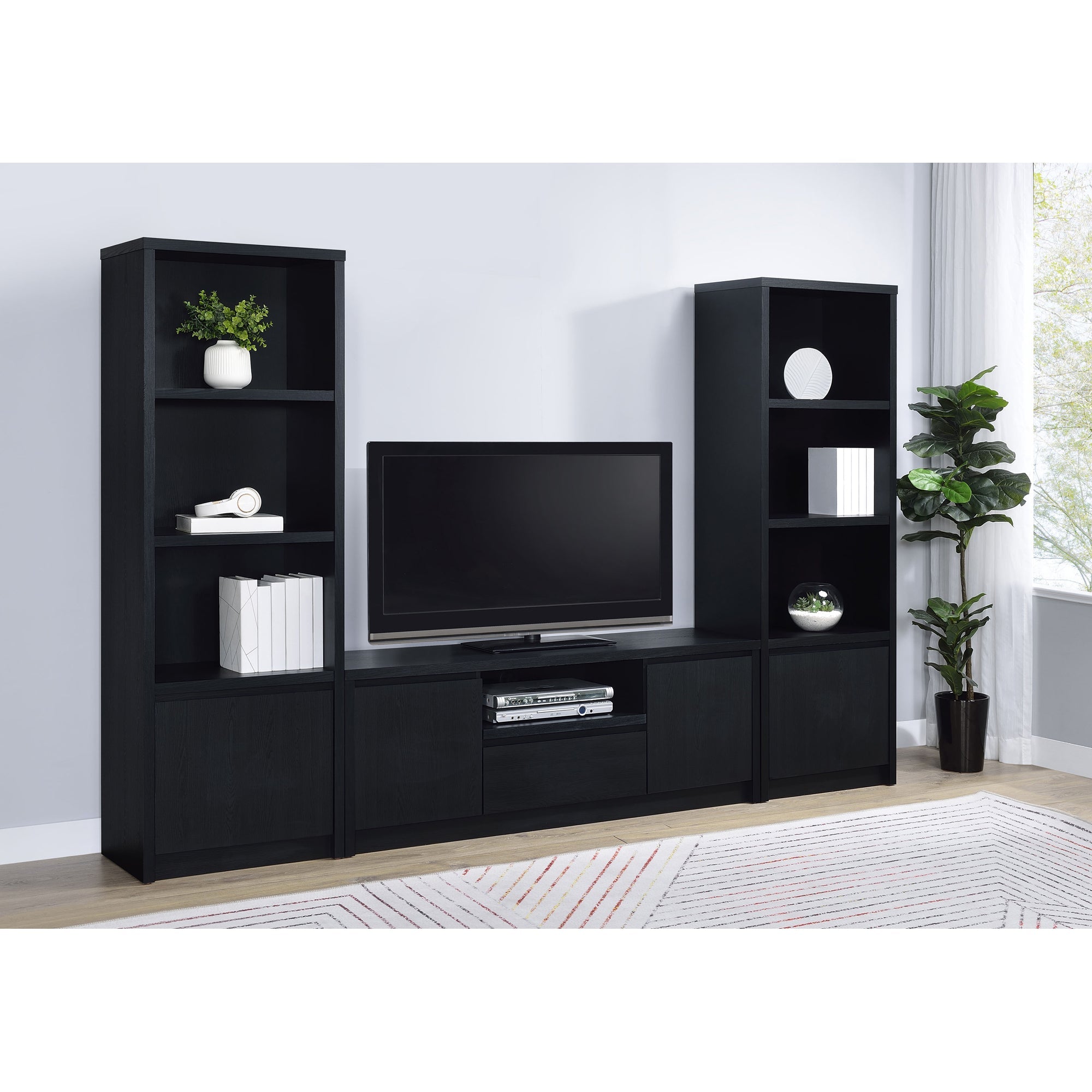 Sloat Contemporary TV Stand and Media Towers Set