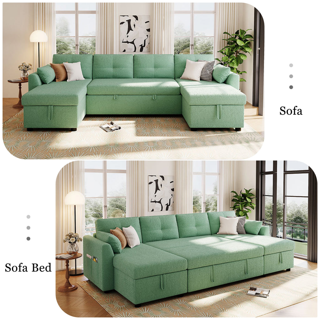 Premium Modern Sectional Sofa U-shaped Sleeper Sofa