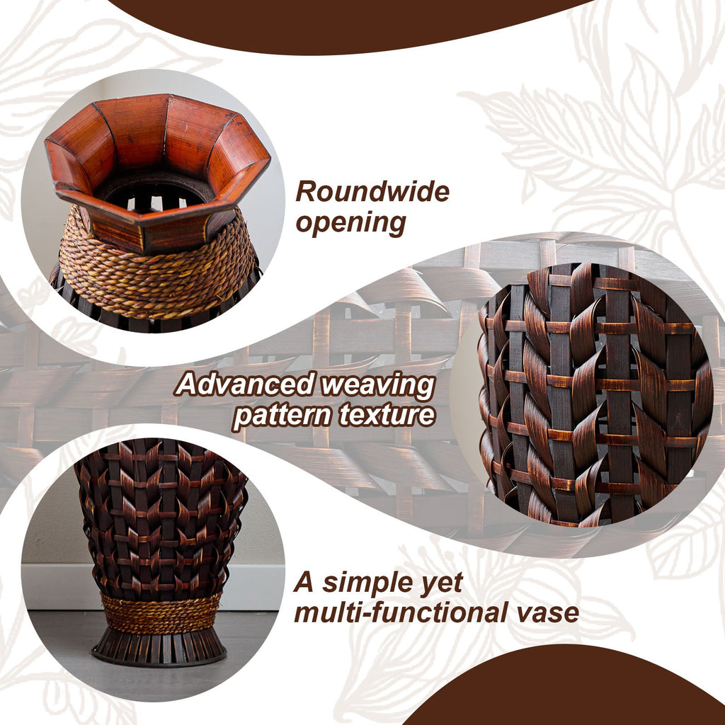 Handwoven Bamboo Vase