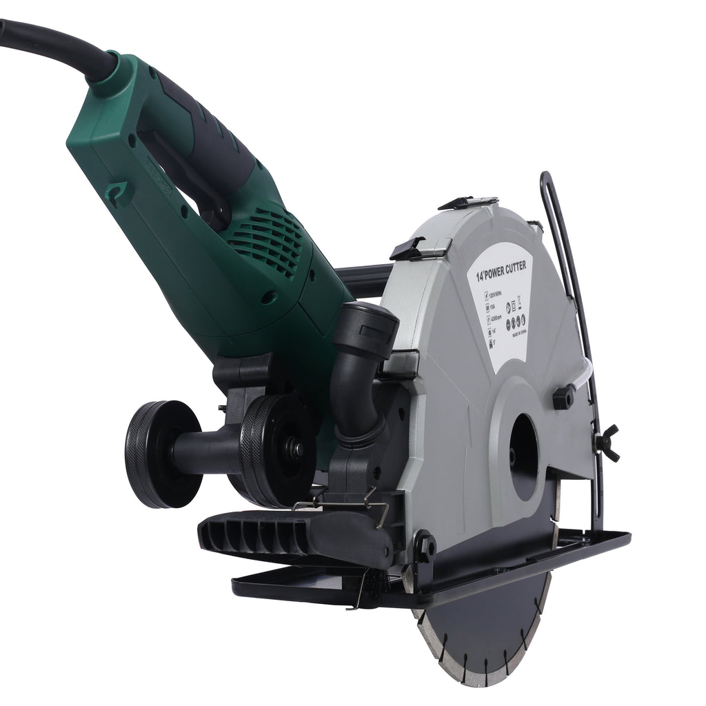Portable 14" Wet/Dry Electric Corded Concrete Saw