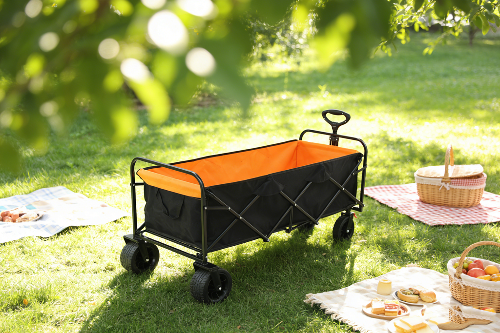 Big Large Capacity Folding Cart - Extra Long Extender Wagon