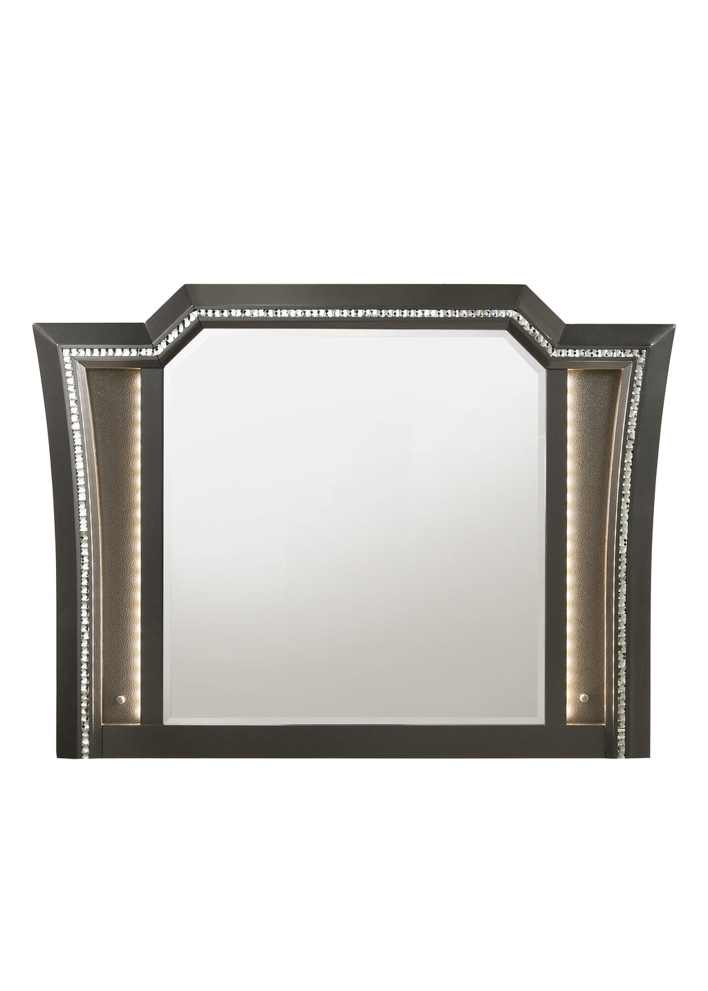 Kaitlyn Metallic Vanity & Dresser Mirror