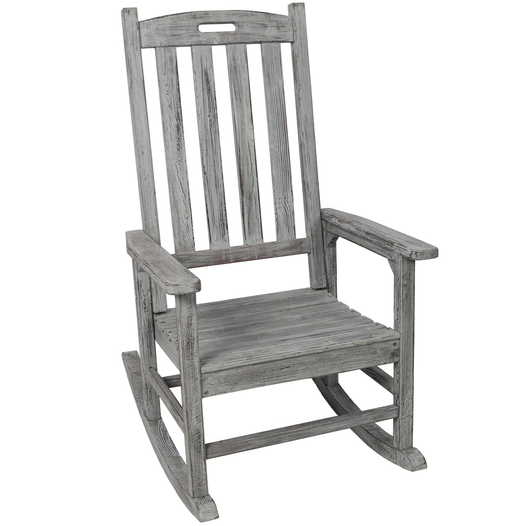 Wooden Oversized Porch Rocker Chair
