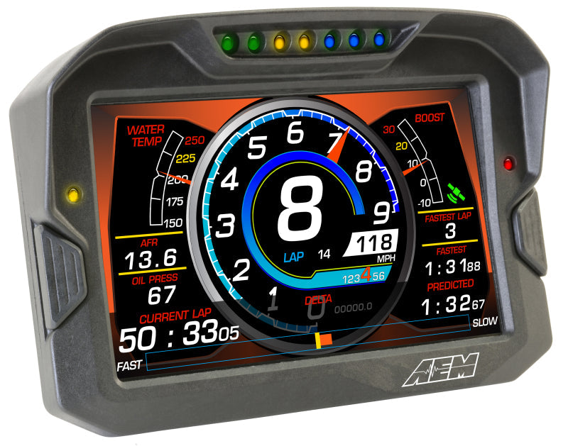 AEM Electronics Digital Dash, CD-7L, Carbon Housing, Data Logging, CAN Bus, Kit