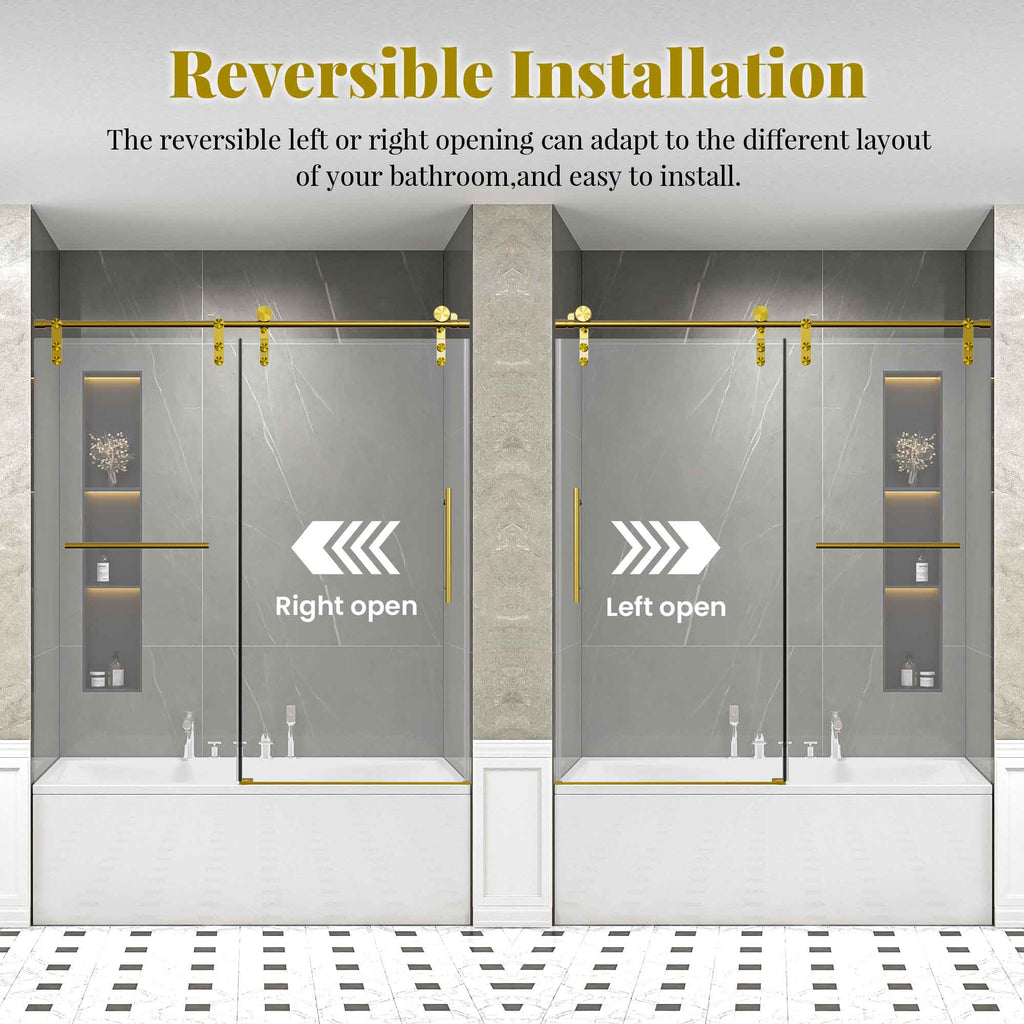 Frameless Single Sliding Shower Doors
