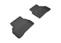 3D MAXpider 2015-2020 Mercedes Benz C-Class Sedan W205 Kagu 2nd Row Floormats - Black L1MB06921509