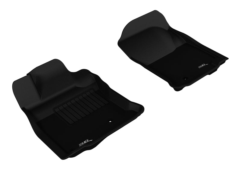 3D MAXpider 2010-2012 Toyota 4Runner Kagu 1st Row Floormat - Black L1TY04411509